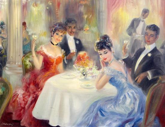 John Strevens (1902-1990) The Toast 14 x 18in.